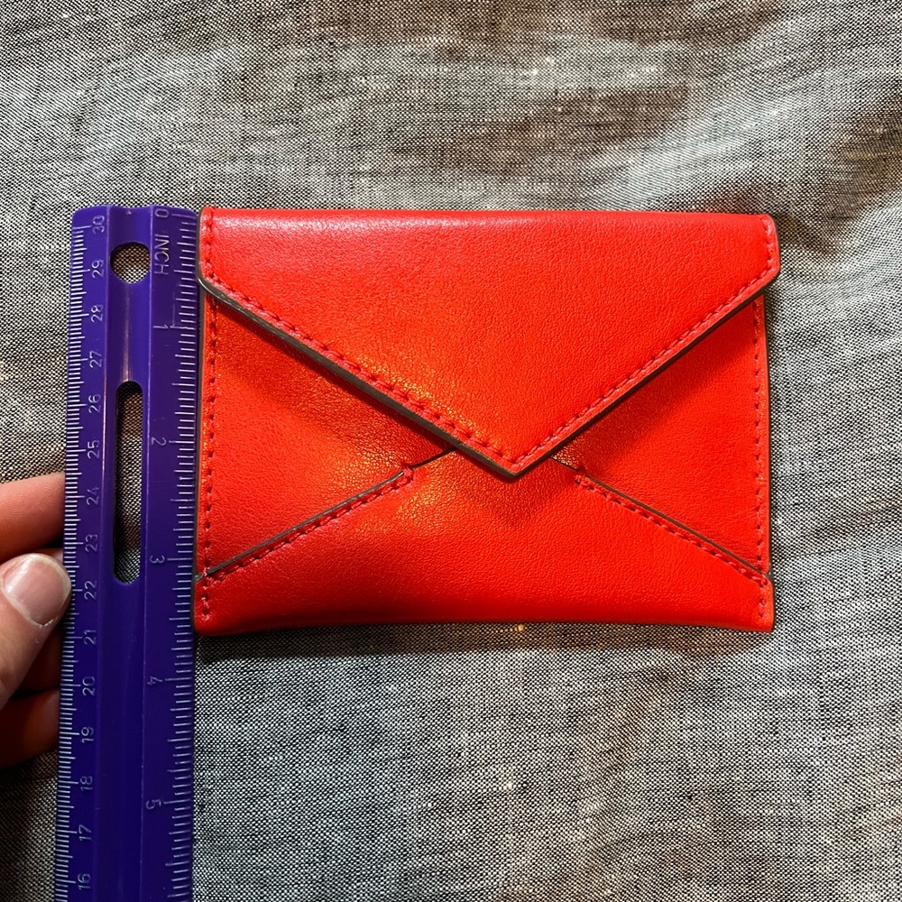 Banana Republic Vibrant Red Leather Wallet